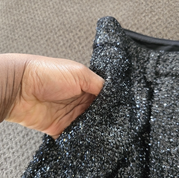 $80 EXPRESS Shorts Women Sz 4 Black High Rise Sequin Black Evening Bermuda - Picture 11 of 15